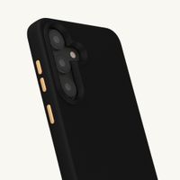 Selencia Coque arrière Rivièra avec MagSafe avec crochets amovibles Samsung Galaxy S25 / S24 - Velvet Black