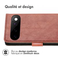 imoshion Étui de télephone portefeuille de luxe Google Pixel 11 Pro - Marron