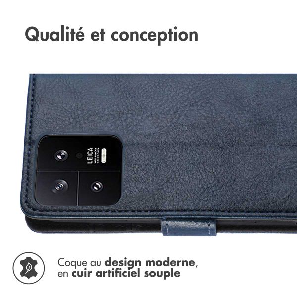 imoshion Étui de télephone portefeuille de luxe Xiaomi 13 - Bleu foncé