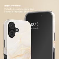 Selencia Coque arrière Vivid Apple iPhone 17 - Golden Beige Marble