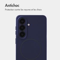 Accezz Coque Grip avec MagSafe Samsung Galaxy S26 - Bleu foncé