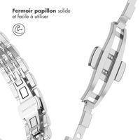 Selencia Bracelet en acier slim style Jubilee Apple Watch | 38/40/41/42 mm - Argent