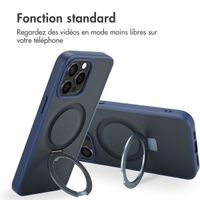 Accezz Coque Ring Stand avec MagSafe Apple iPhone 15 Pro Max - Bleu