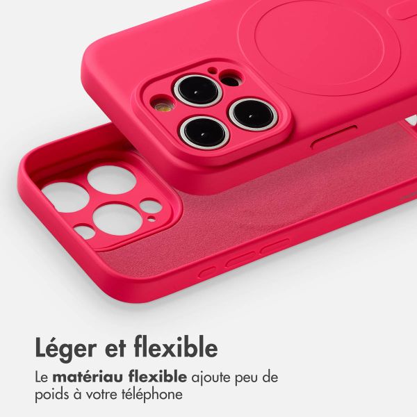 imoshion Coque Couleur avec MagSafe Apple iPhone 16 Pro Max - Neon Pink