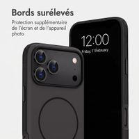 imoshion Coque arrière Color avec Thin MagSafe Ring Apple iPhone 18 Pro / 17 Pro - Noir
