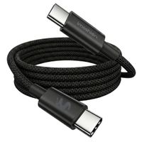 imoshion Câble USB-C vers USB-C Tressé 100 W - 1 mètre - Noir