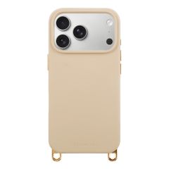 Selencia Coque arrière Rivièra avec MagSafe avec crochets amovibles Apple iPhone 18 Pro Max / 17 Pro Max - Milky Latte