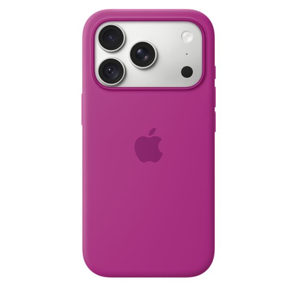 Apple Coque en silicone avec MagSafe Apple iPhone 18 Pro - Magenta