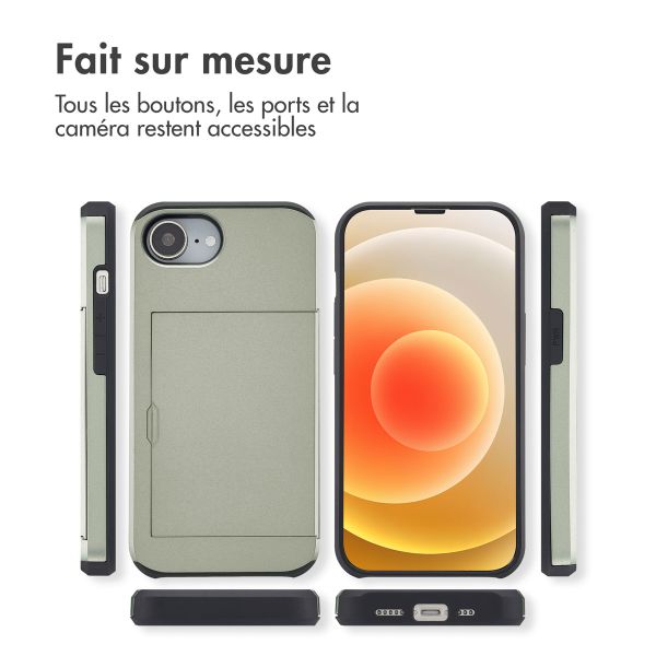 imoshion Coque arrière avec porte-cartes Apple iPhone 17e / 16e - Vert