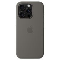 Apple Coque en silicone MagSafe Apple iPhone 16 Pro - Stone Gray