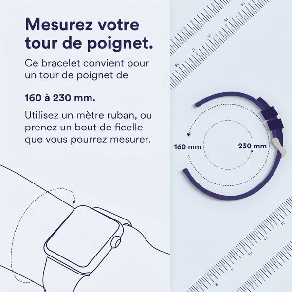 imoshion Bracelet QuickFit® Stripe en silicone  - Connexion Garmin 26 mm - Noir
