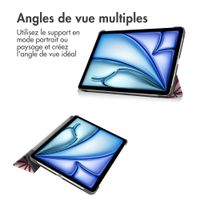 imoshion Coque tablette Design Trifold Apple iPad Air 11 pouces (2026) M4 / (2025) M3 / (2024) M2 / Air 5 (2022) / Air 4 (2020) - Bloom Love Blush
