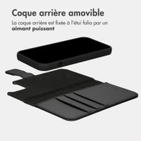 imoshion Étui portefeuille luxe 2-en-1 amovible Apple iPhone 13 - Noir