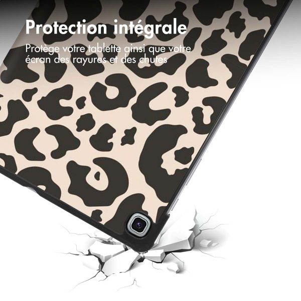 imoshion Coque tablette Design Trifold Samsung Galaxy Tab S6 Lite (2020/2022/2024)  - Leopard