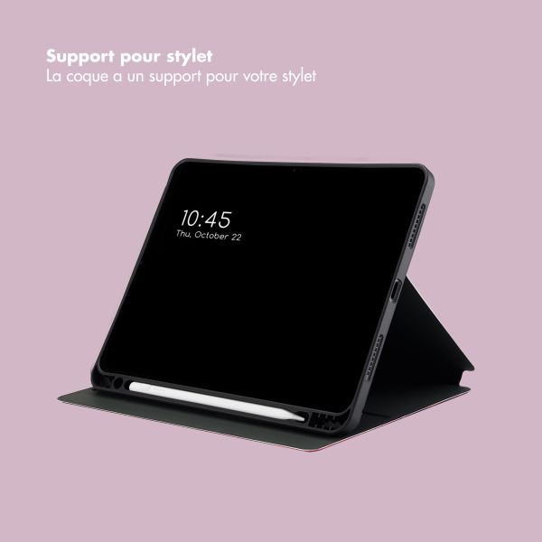 Selencia Coque tablette Vivid Apple iPad 11 (2025) 11 pouces A16 / iPad 10 (2022) 10.9 pouces - Marble Plum