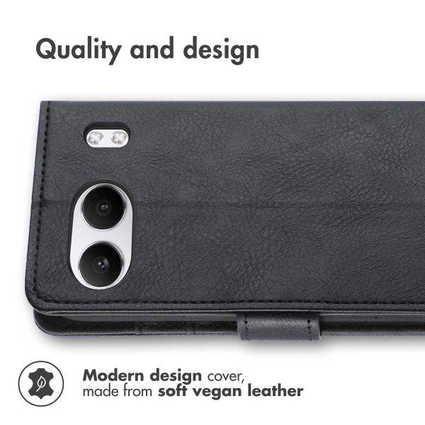imoshion Étui de télephone portefeuille de luxe OnePlus Nord 4 - Noir