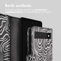 imoshion Étui de télephone portefeuille Design Google Pixel 6a - Black And White