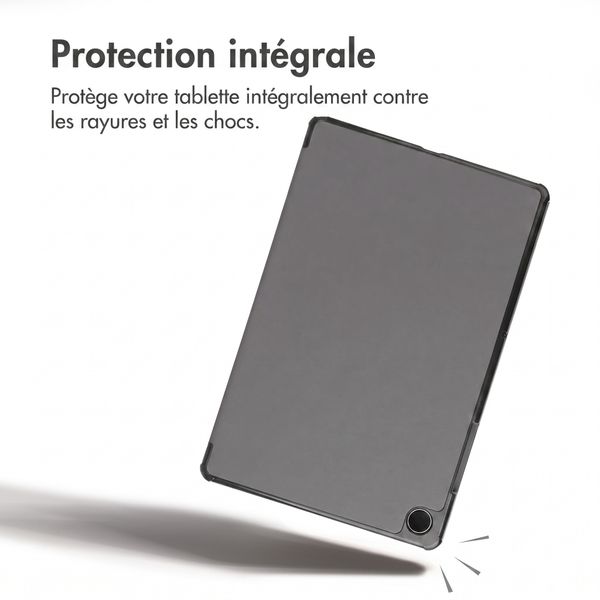 imoshion Coque tablette Trifold Samsung Galaxy Tab A9 Plus - Gris