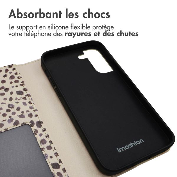 imoshion Étui de télephone portefeuille Design Samsung Galaxy S21 - Black And White Dots