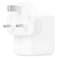 Apple Adaptateur secteur d’origine 2x USB-C - Chargeur MacBook - Royaume-Uni - 35W - Blanc