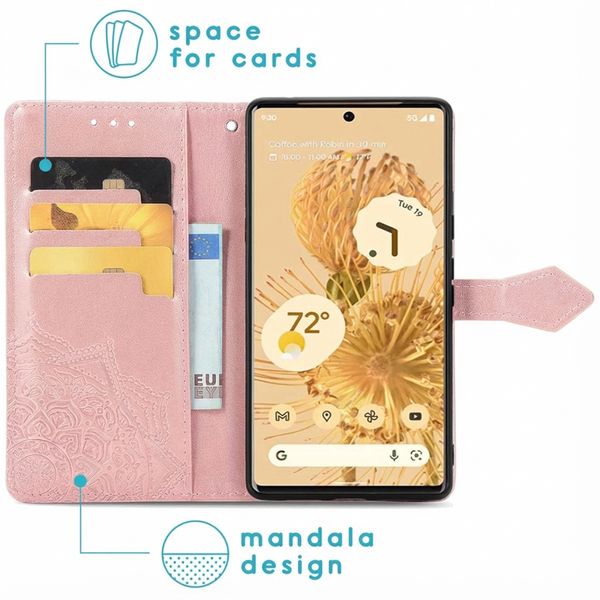 imoshion Etui de télephone Mandala Google Pixel 6 Pro - Rose Doré