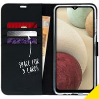 Accezz Étui de télephone Wallet Samsung Galaxy A12 - Noir