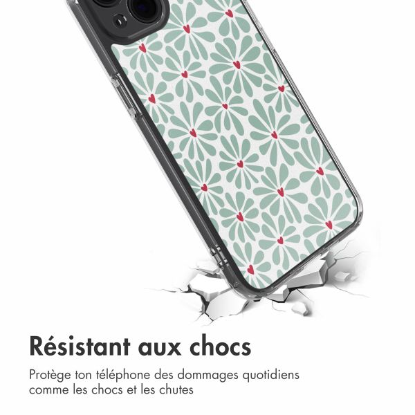imoshion Coque Design Apple iPhone 13 - Bloom Love Sage Green