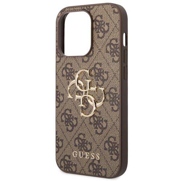 Guess Coque 4G Metal Logo Backcover Apple iPhone 15 Pro Max - Marron