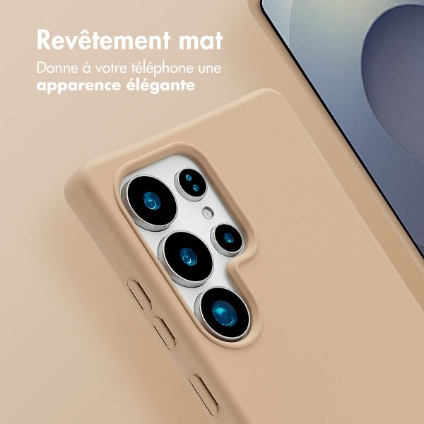 imoshion Coque arrière Color avec cordon amovible et MagSafe Samsung Galaxy S25 Ultra - Beige