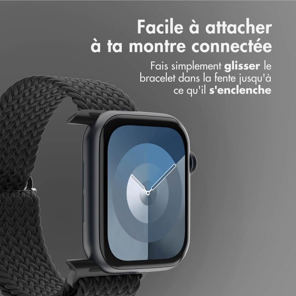 imoshion Bracelet nylon tissé Apple Watch | 44/45/46/49 mm - Noir