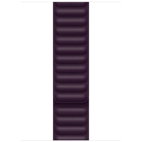 Apple Bracelet Leather Link Apple Watch | 44/45/46/49 mm - Taille S/M - Dark Cherry
