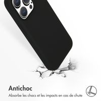 Accezz Coque Liquid Silicone avec MagSafe Apple iPhone 15 Pro - Noir