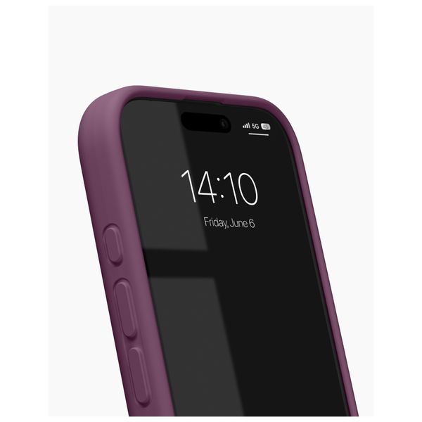 iDeal of Sweden Coque Soft Swirl Silicone MagSafe Apple iPhone 16 - Velvet Plum