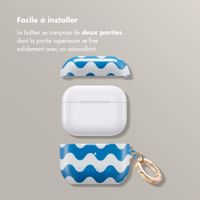 Selencia Coque Vivid  Apple Airpods 3 - Wave Vibes Classic Blue