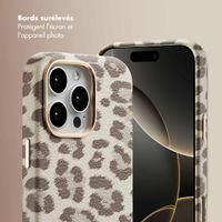 Selencia Coque Sabi imprimé panthère avec MagSafe Apple iPhone 16 Pro Max - Soft Ivory