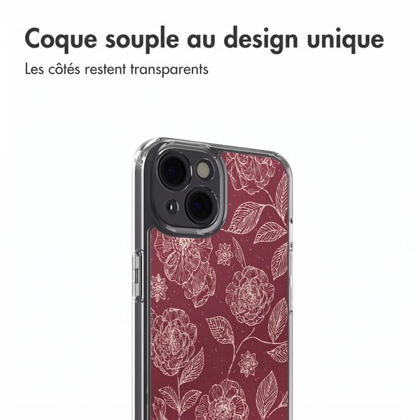 imoshion Coque Design Apple iPhone 14 - Deep Rose