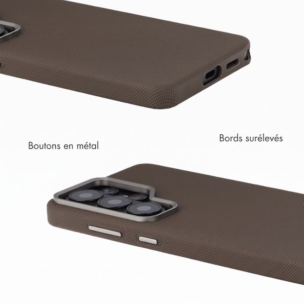 Accezz Coque arrière Mesh avec MagSafe Samsung Galaxy S26 Ultra - Marron
