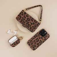 Selencia Coque Sabi imprimé panthère avec MagSafe Apple iPhone 12 (Pro) - Mocha Brown