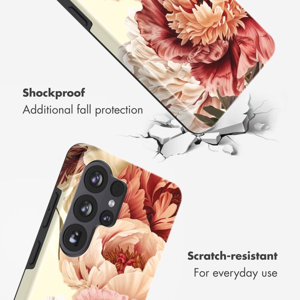 Selencia Coque arrière Vivid avec MagSafe Samsung Galaxy S26 Ultra - Vintage Peony