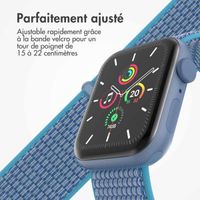 imoshion Bracelet en nylon Apple Watch | 44/45/46/49 mm - Marine Blue