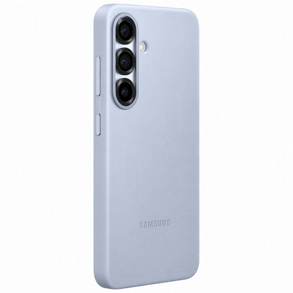 Samsung Original Coque KindSuit en Cuir Végan Samsung Galaxy S25 - Bleu clair