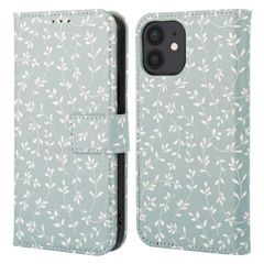 imoshion Étui de télephone portefeuille Design Apple iPhone 11 - Smoke Green Flowers