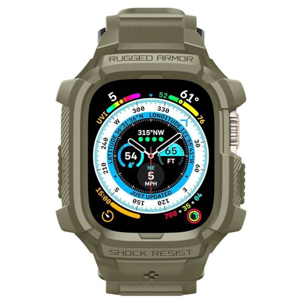 Spigen Coque Rugged Armor™ Pro Apple Watch Ultra - 49 mm - Khaki