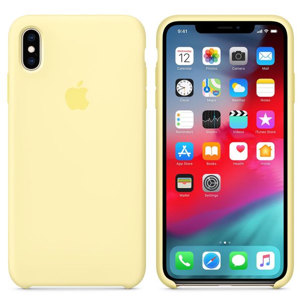 Apple Coque en silicone Apple iPhone Xs Max - Mellow Yellow