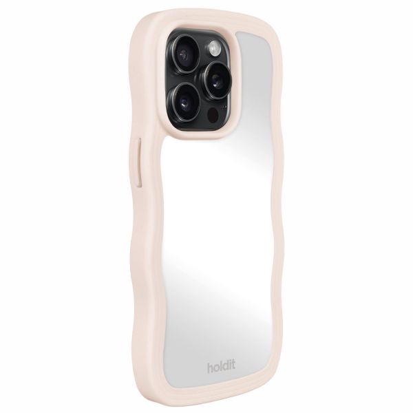 Holdit Coque Wavy Apple iPhone 15 Pro Max - Light Beige / Mirror