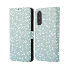 imoshion Étui de télephone portefeuille Design Samsung Galaxy A26 - Smoke Green Flowers