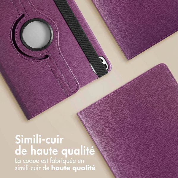 imoshion Coque tablette rotatif à 360° Apple iPad Air 11 pouces (2026) M4 / (2025) M3 / (2024) M2 / Air 5 (2022) / Air 4 (2020) / Pro 11 (2018/2020) - Violet