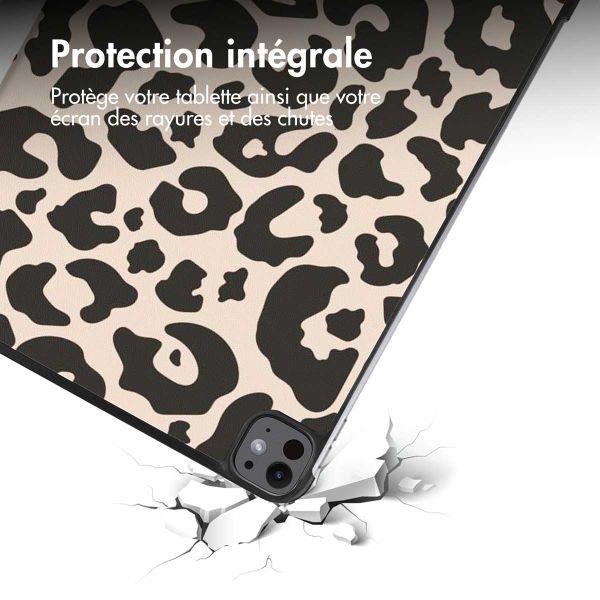 imoshion Coque tablette Design Trifold Apple iPad Pro 13 (2025) M5 / (2024) M4 - Leopard