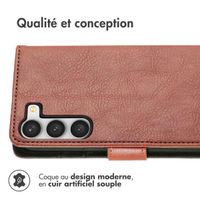 imoshion Étui de télephone portefeuille de luxe Samsung Galaxy S23 - Marron