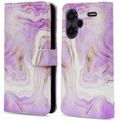 imoshion Étui de télephone portefeuille Design Xiaomi Redmi Note 13 Pro Plus (5G) - Purple Marble